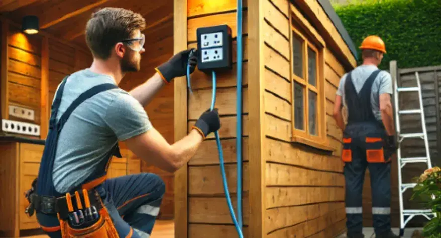Photo of outhouse power
